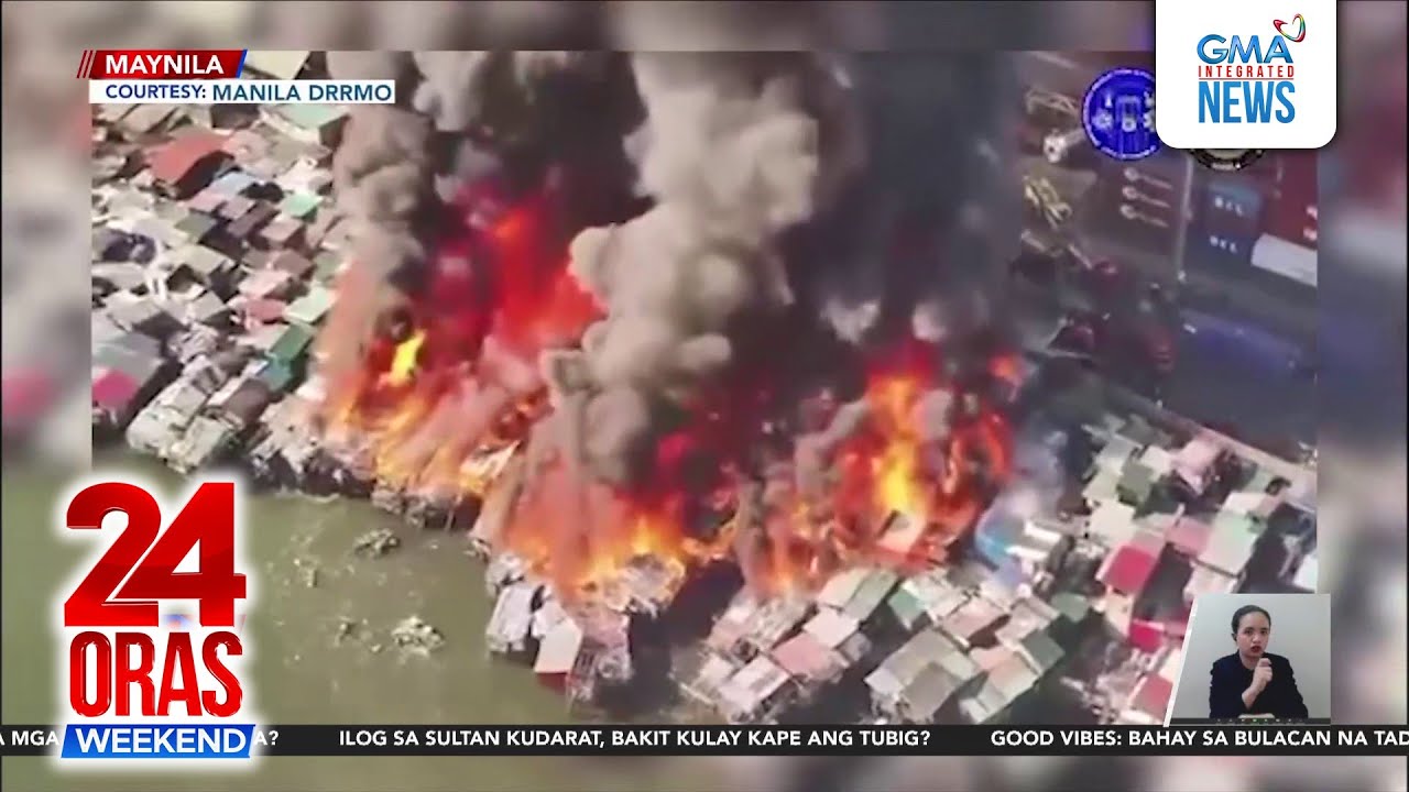 Halos 1,000 bahay, natupok sa sunog na itinaas sa Task Force Charlie... | 24 Oras Weekend