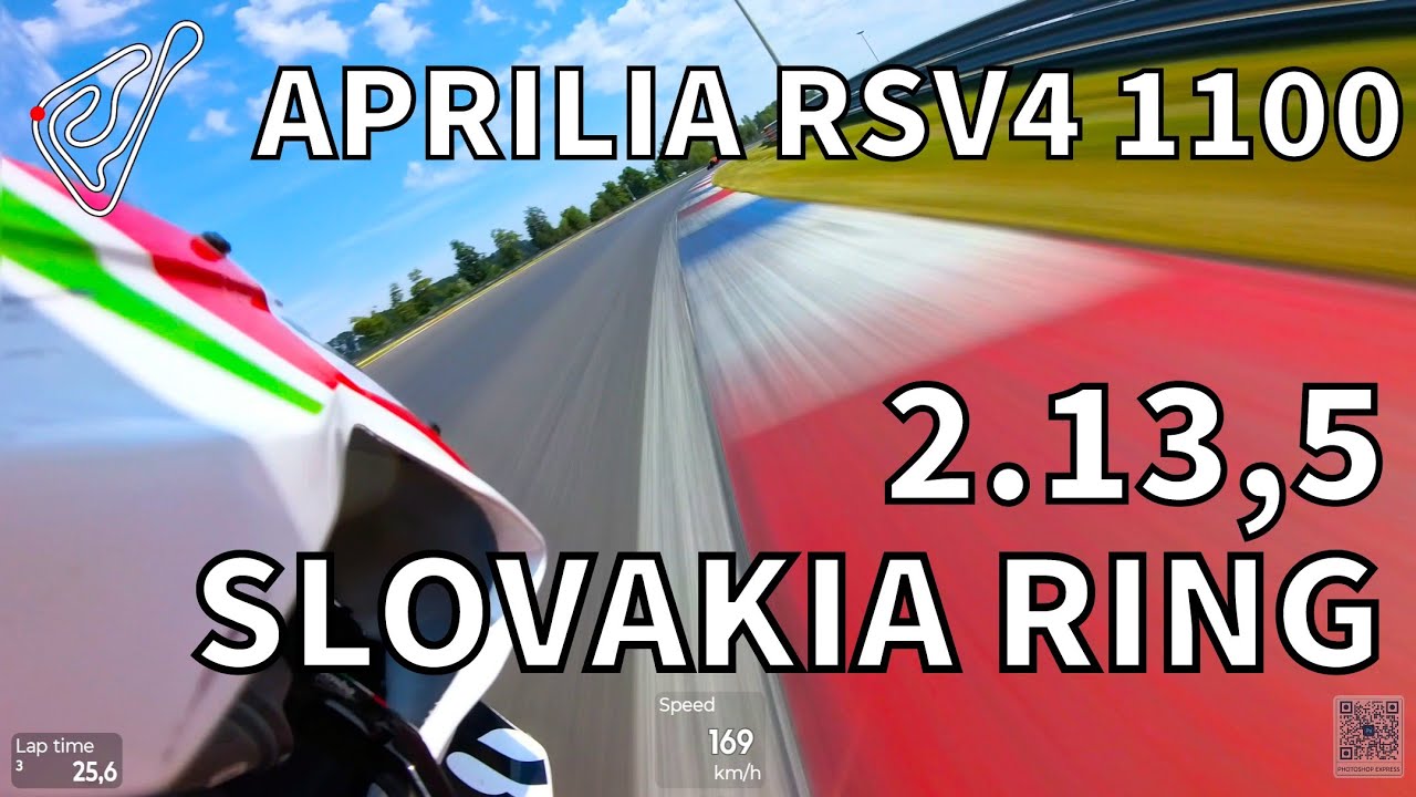Slovakia Ring | Aprilia RSV4 1100 | POV Onboard | Pure Sound | 2:13,5
