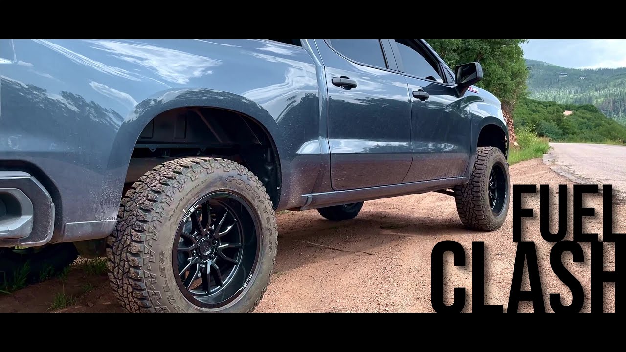 FUEL CLASH 20x10 on 2021 Silverado Custom Trail Boss