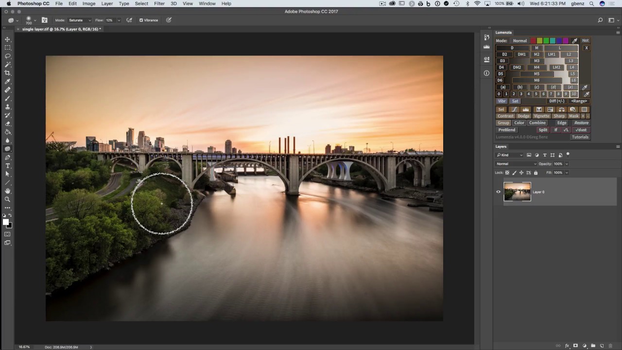 Sponge Tool in Photoshop and Lumenzia