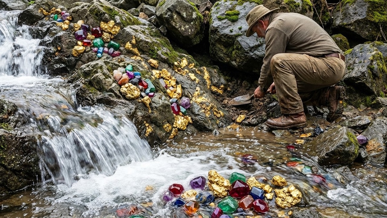 Unbelievable Gold & Gem Discovery While River Prospecting!