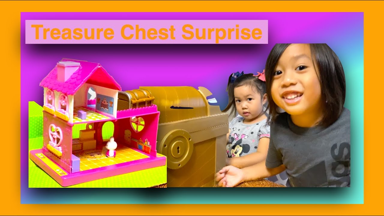 Treasure Chest Surprise, featuring Home Sweet Home Miniature Toy Cafe (Bought for under $4)