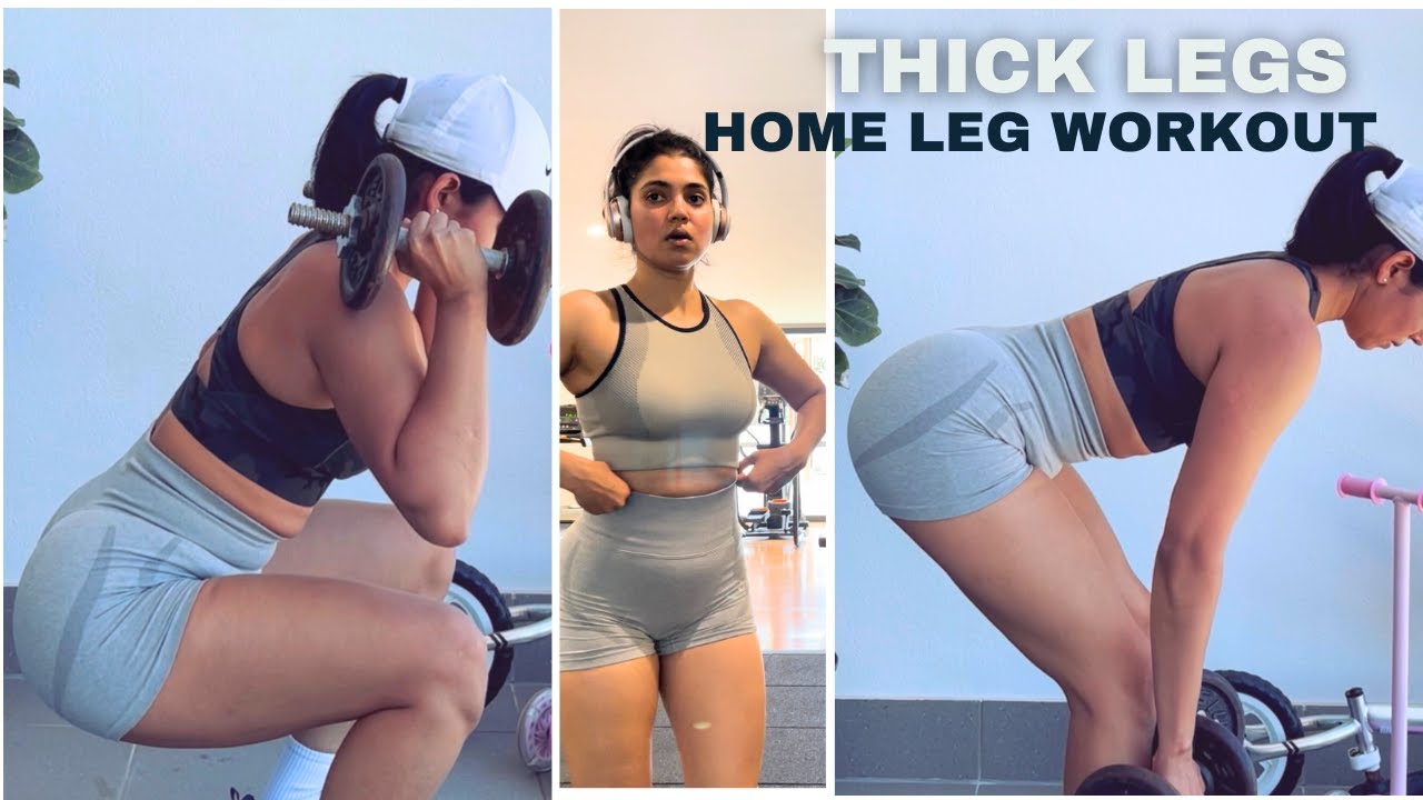 Weight Gain Leg Workout AT HOME: Build Thick Thighs and Glutes (Tutorial)