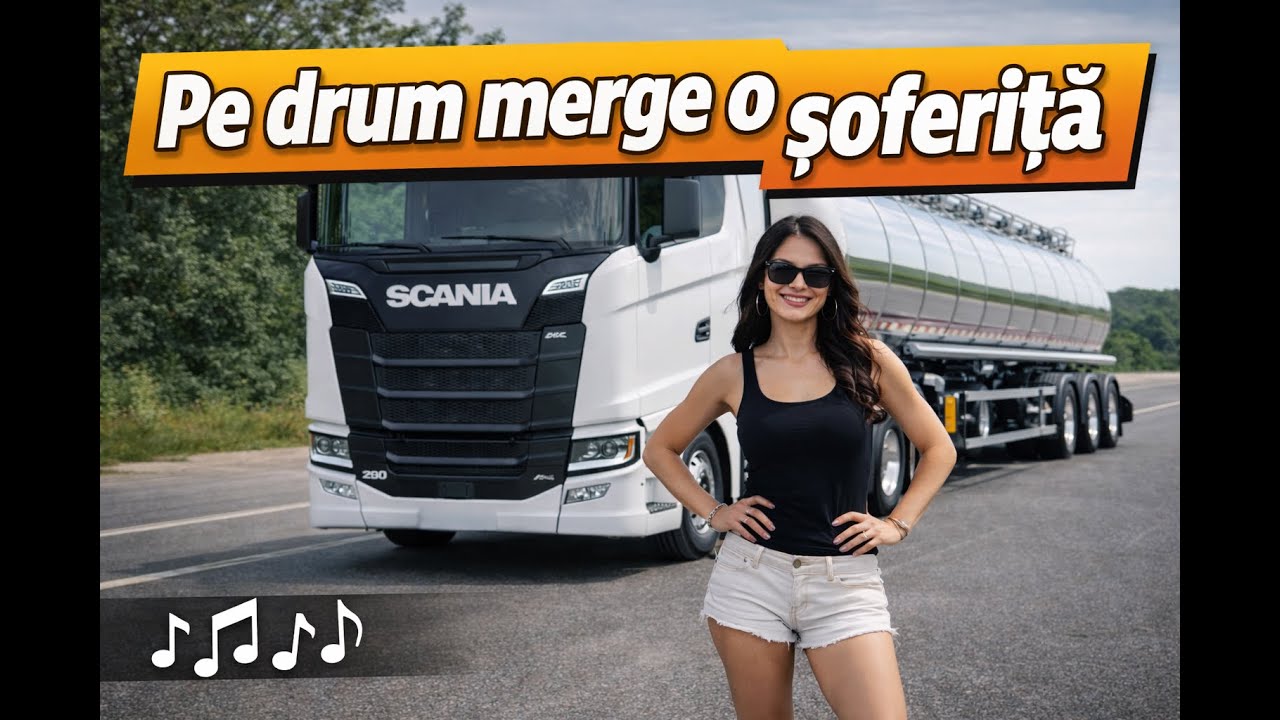 „Pe drum merge o șoferiță” este o piesă veselă și plină de energie, dedicată șoferițelor harnice😊!