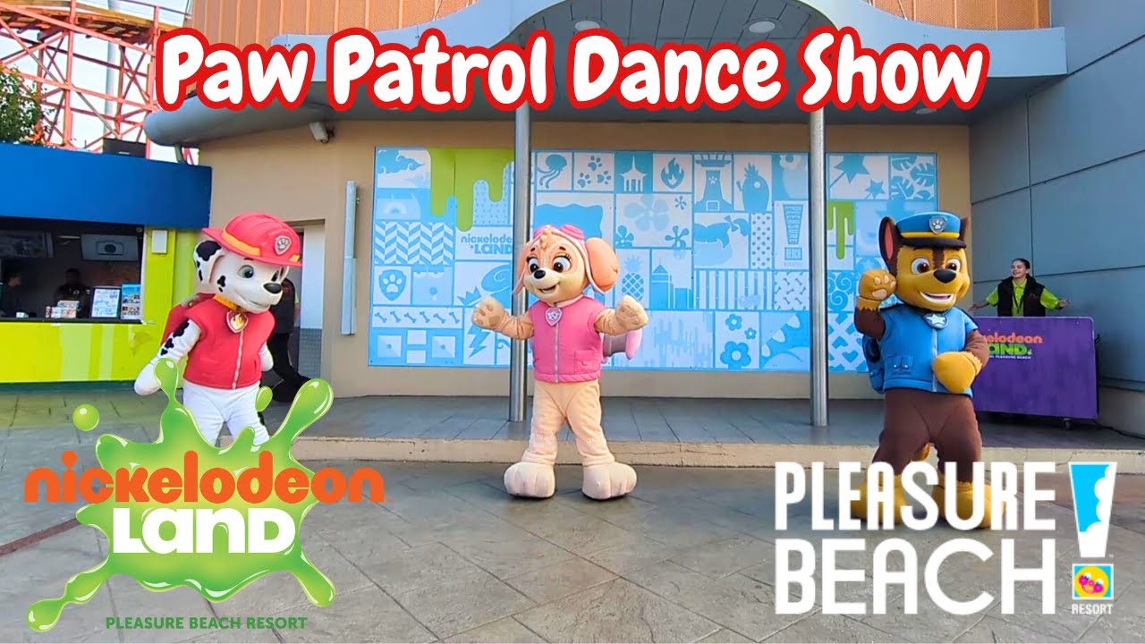 PAW Patrol Pups Dance Show Nickelodeon Land at Blackpool Pleasure Beach