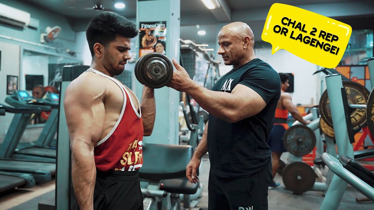 BICEP WORKOUT WITH MR. OLYMPIA ( GURUJI) NEXT LEVEL PUMP😳