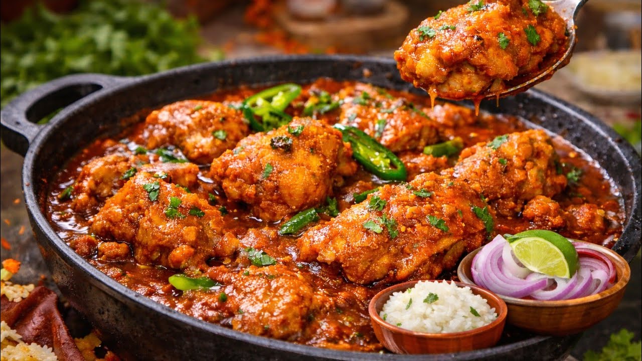 Chicken Handi Recipe | Creamy Dhaba Style Chicken 