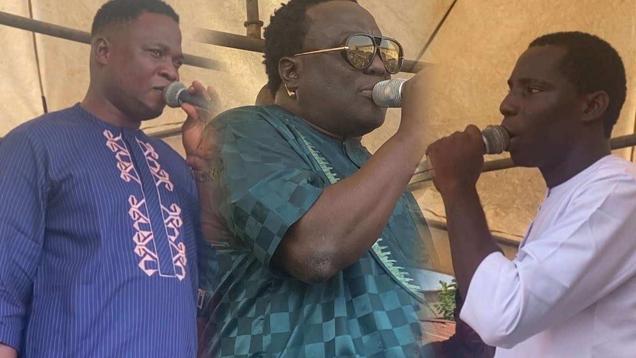 MUSICAL COMPETITION BETWEEN KING SAHEED OSUPA MUSICAL SONS ALANI MESSIAH & IDRIS ALOMA ON STAGE