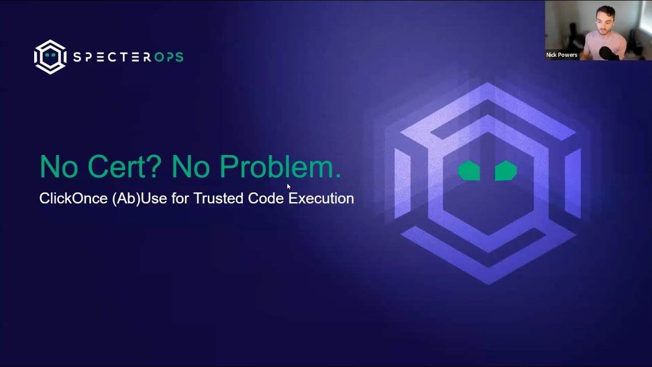 No Cert? No Problem - ClickOnce (Ab)Use for Trusted Code Execution