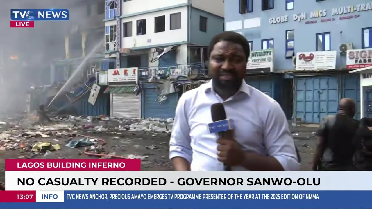 Lagos GNI Building Fire Spreads To Six Other Buildings, No Casuality Recorded