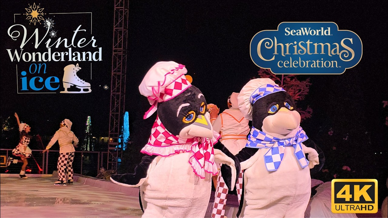 ❄️ Winter Wonderland on Ice! SeaWorld Christmas Celebration 2025 Stunning 4K Holiday Spectacular 🎄⛸️