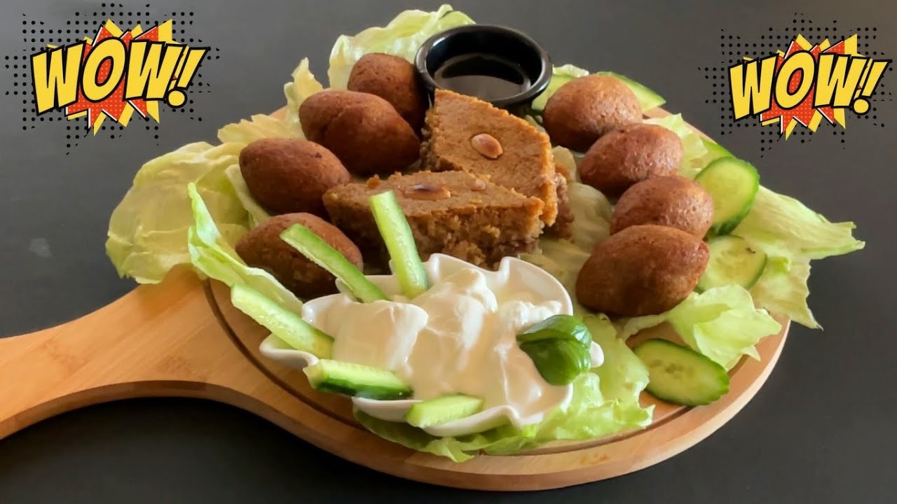 AMAZING Middle eastern appetizer ( Kibbeh ) - طريقه مذهله لعمل الكبه