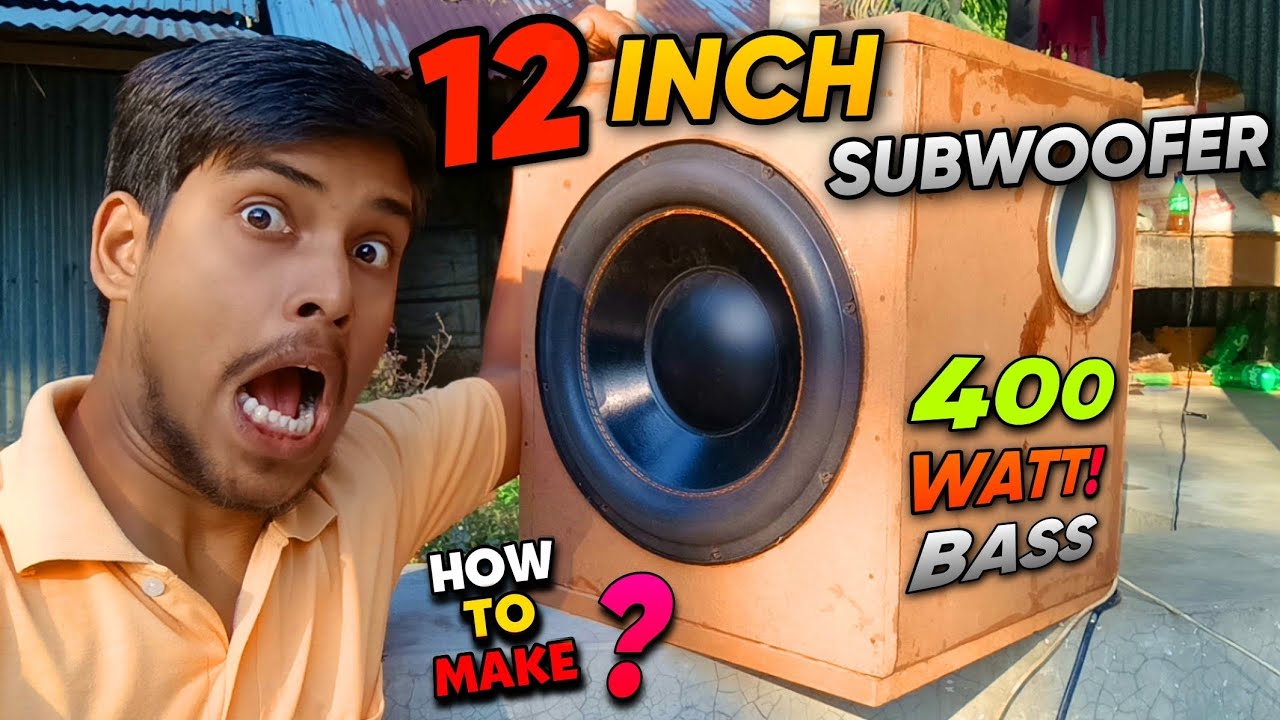 How I Made High Quality Deep Bass Subwoofer At Home | 12 Inch Subwoofer Cabinet Making | DODJ DS-12