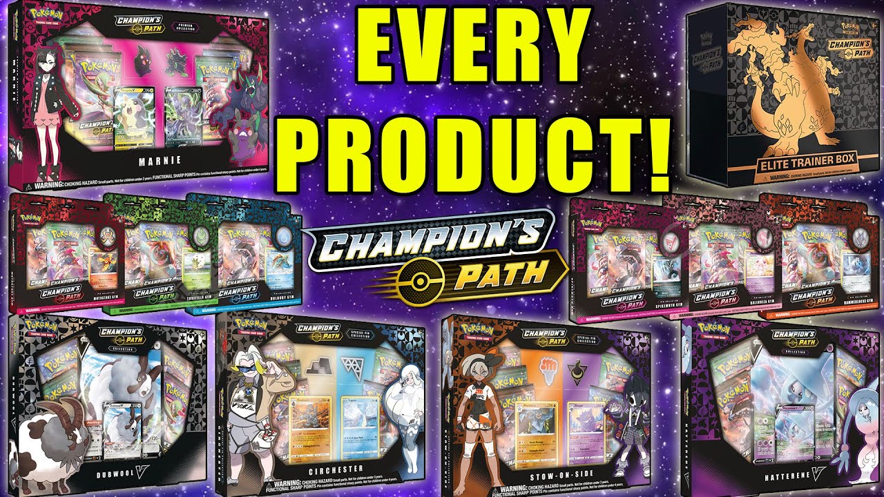 OPENING EVERY CHAMPION'S PATH POKEMON CARDS PRODUCT EVER MADE!