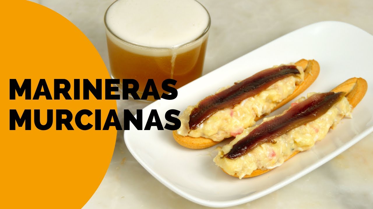 RECETA de MARINERAS MURCIANAS 😍😋 ¡La mejor tapa de Murcia! / Cómo hacer ensaladilla murciana