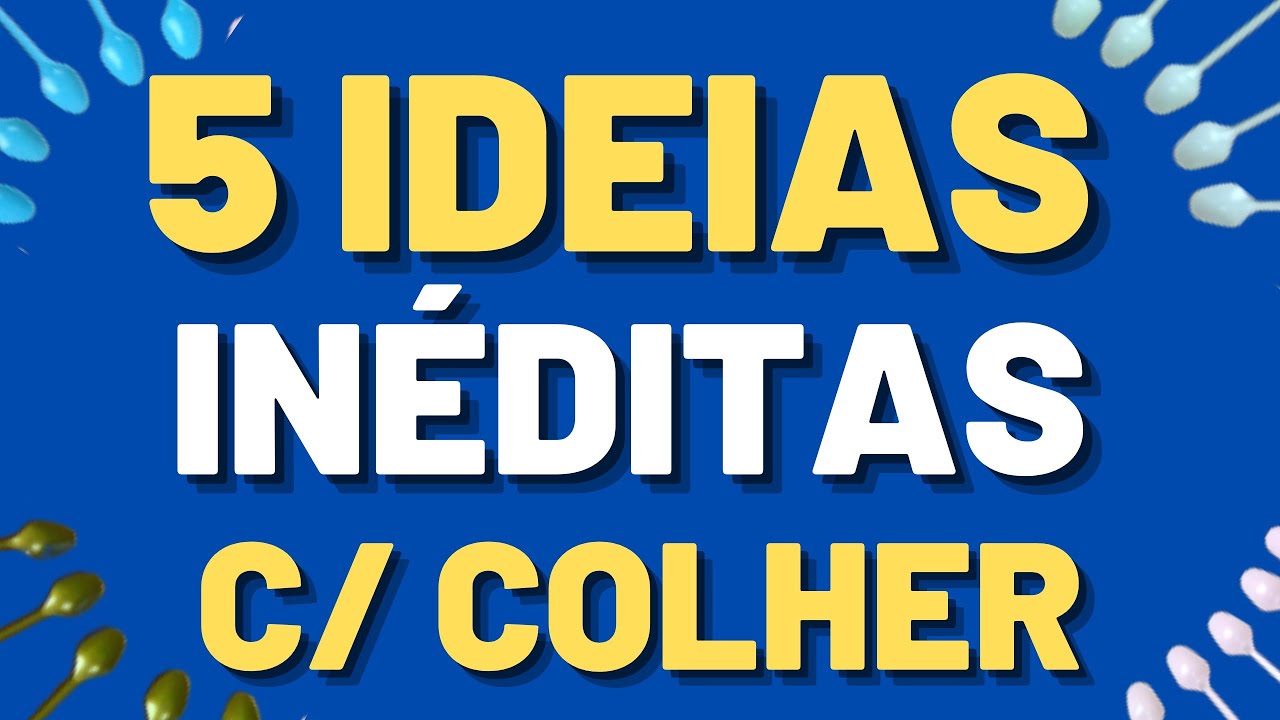 DIY: 5 IDEIAS INCR&Iacute;VEIS E CRIATIVAS FEITAS COM COLHERZINHA DE PLASTICO