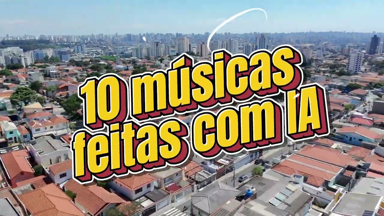 Voo de Drone com 10 m&uacute;sicas feitas por IA