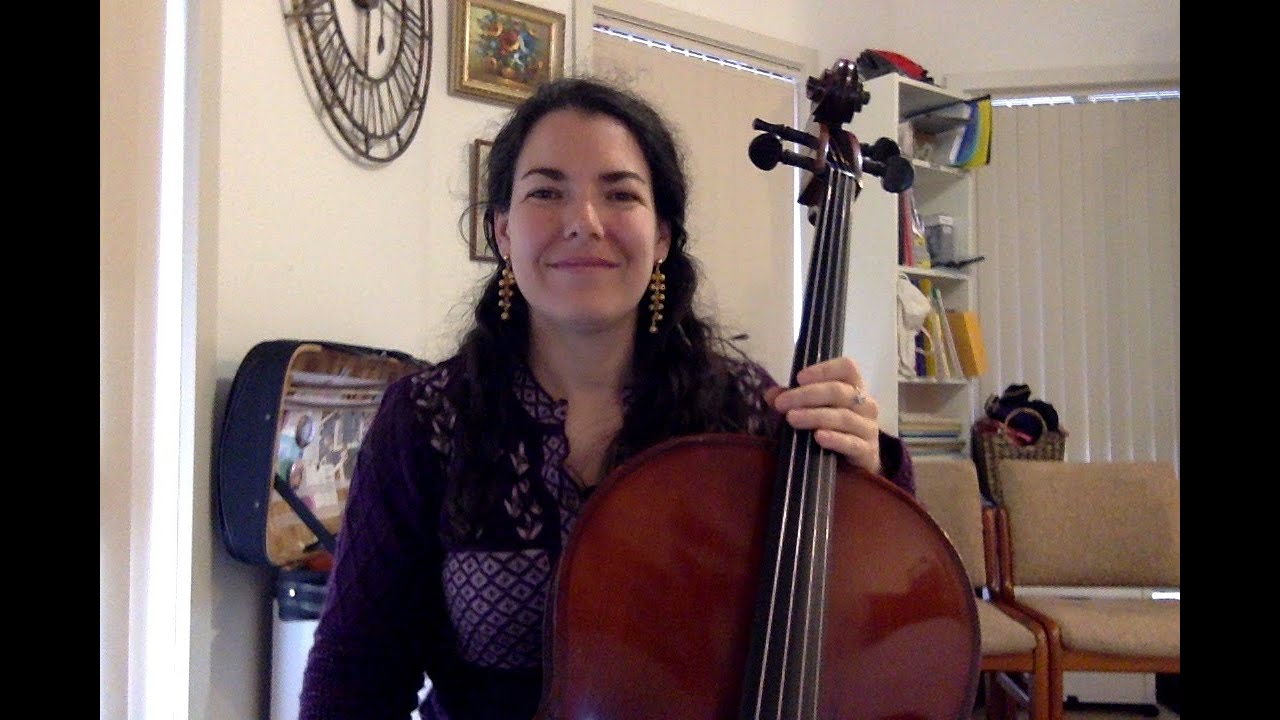 Kingston Calypso on 'cello - practice in Rita's music room