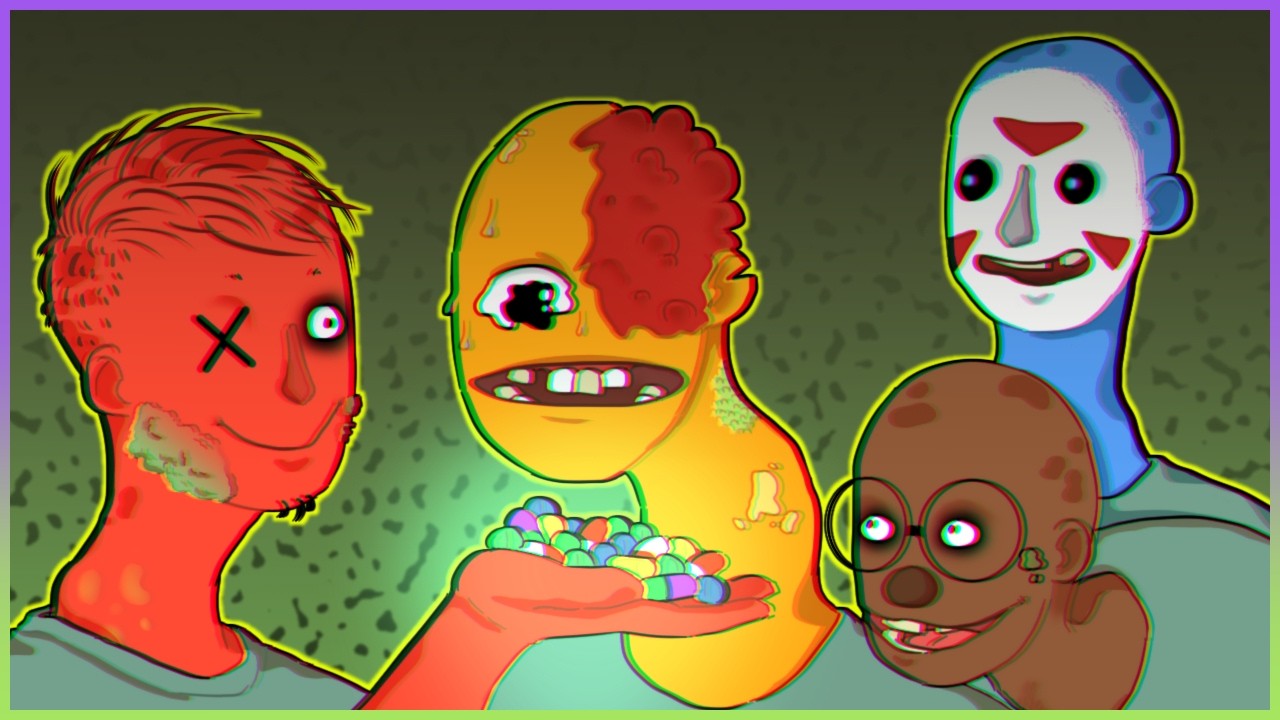 Four crazies popping pills ft. CaRtOoNz, H2O Delirious, DeadSquirrel and Kyle