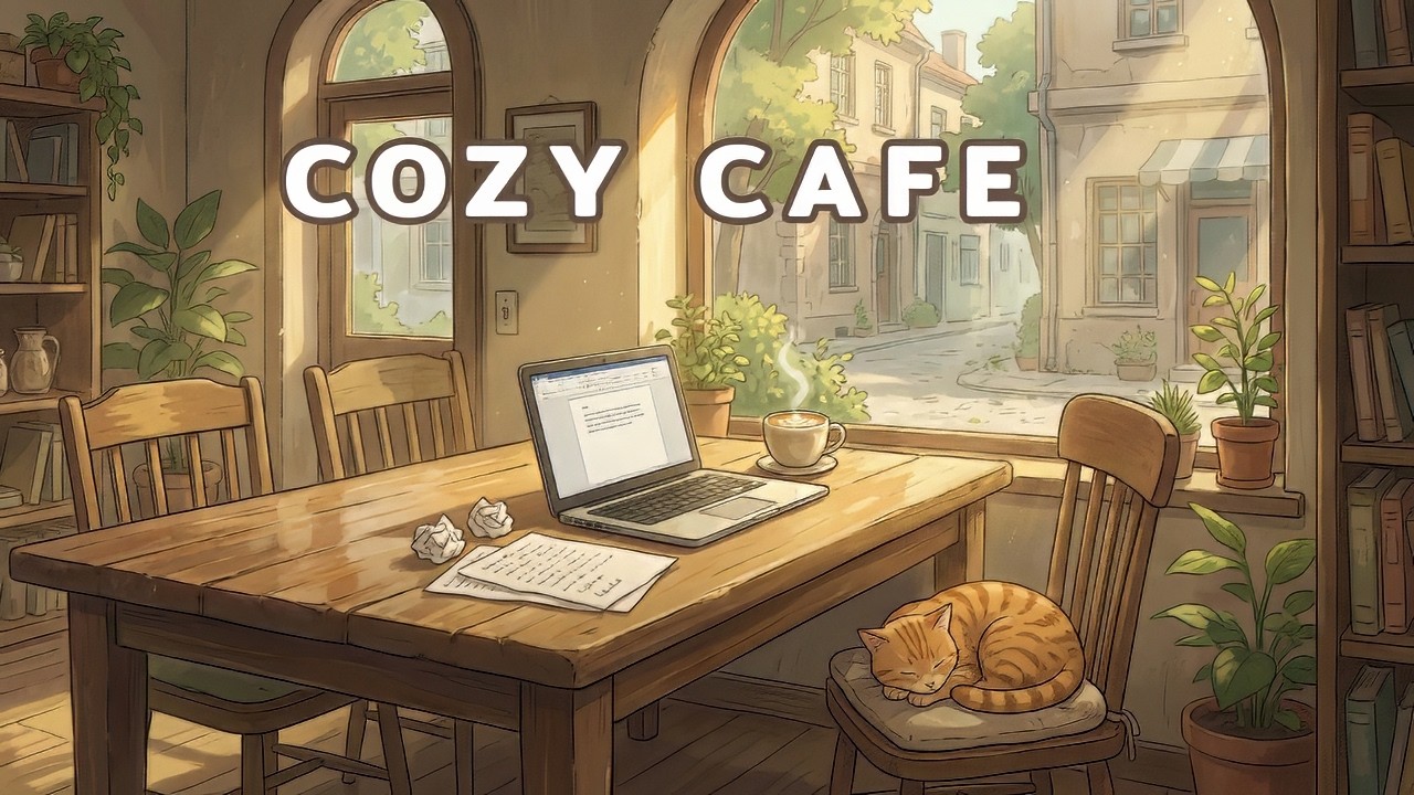 Cozy Morning Coffee Shop Ambience Vol. 2 ☕ Sunny Cafe Lofi for Focus, Study & Work [1 Hour]