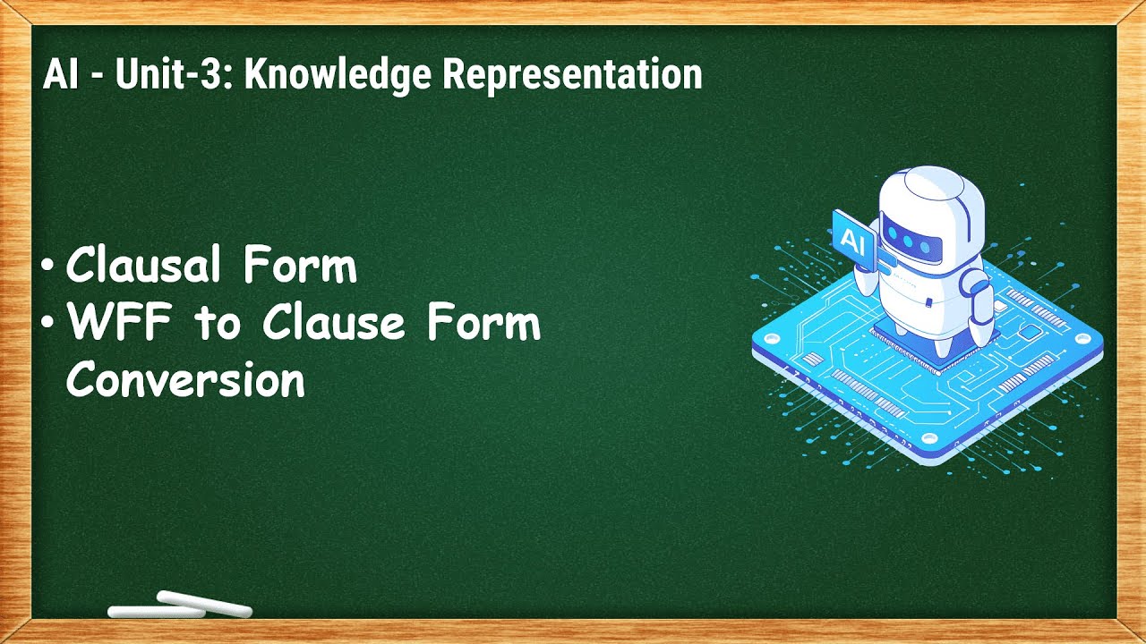 3.7 - Clausal Form & WFF to Clause Form Conversion - AI