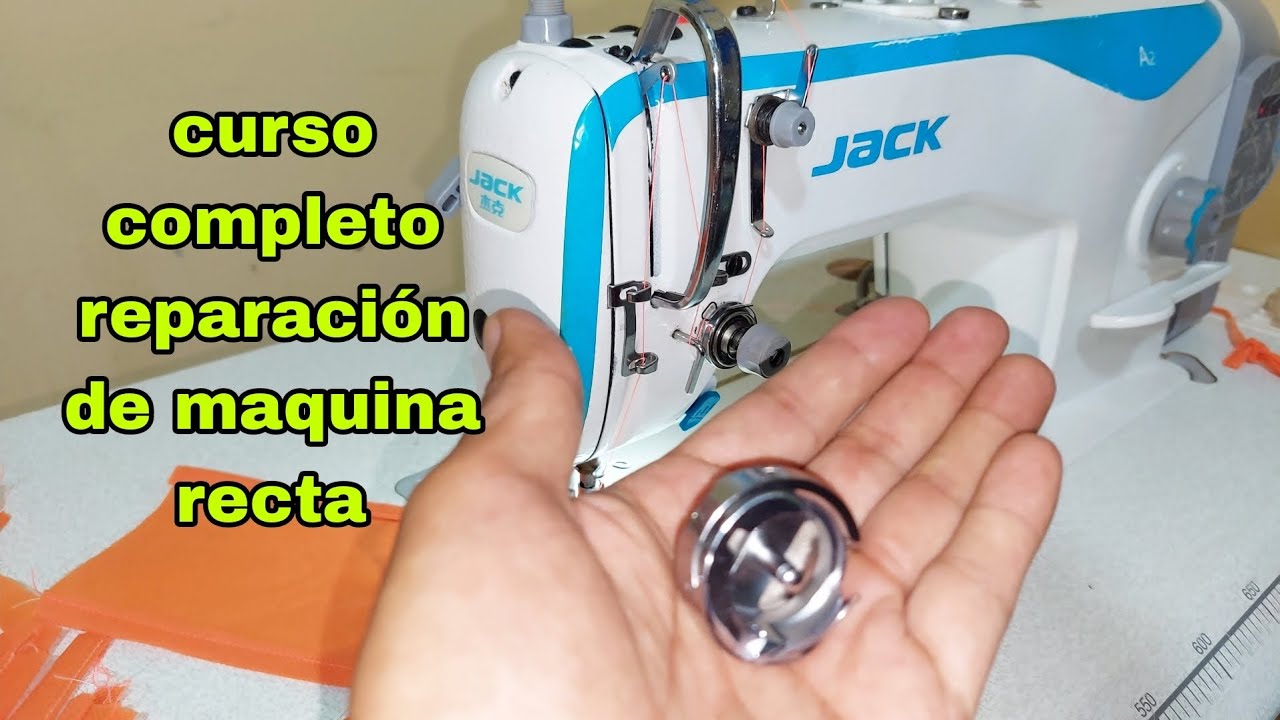 curso completo de reparación de maquina recta industrial. video paso a paso en la descripción.