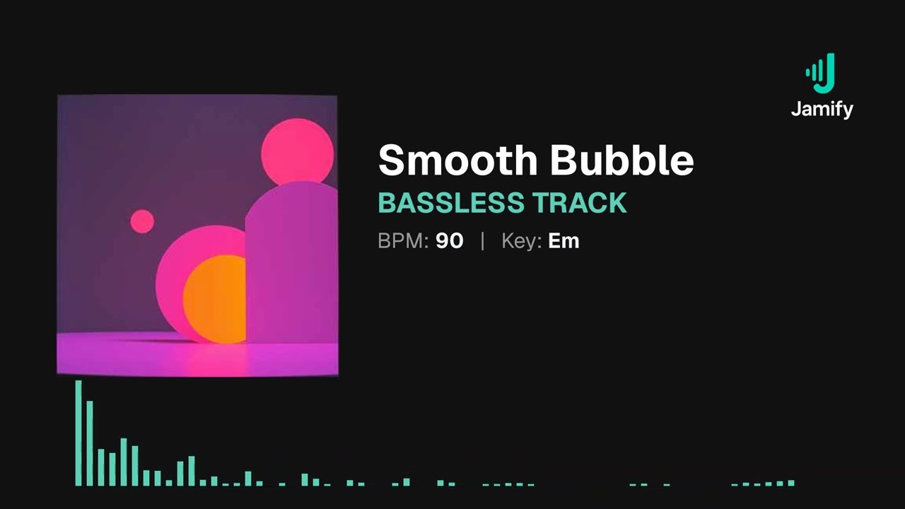 Smooth Bubble - Smooth Funk Bassless Backing Track in Em