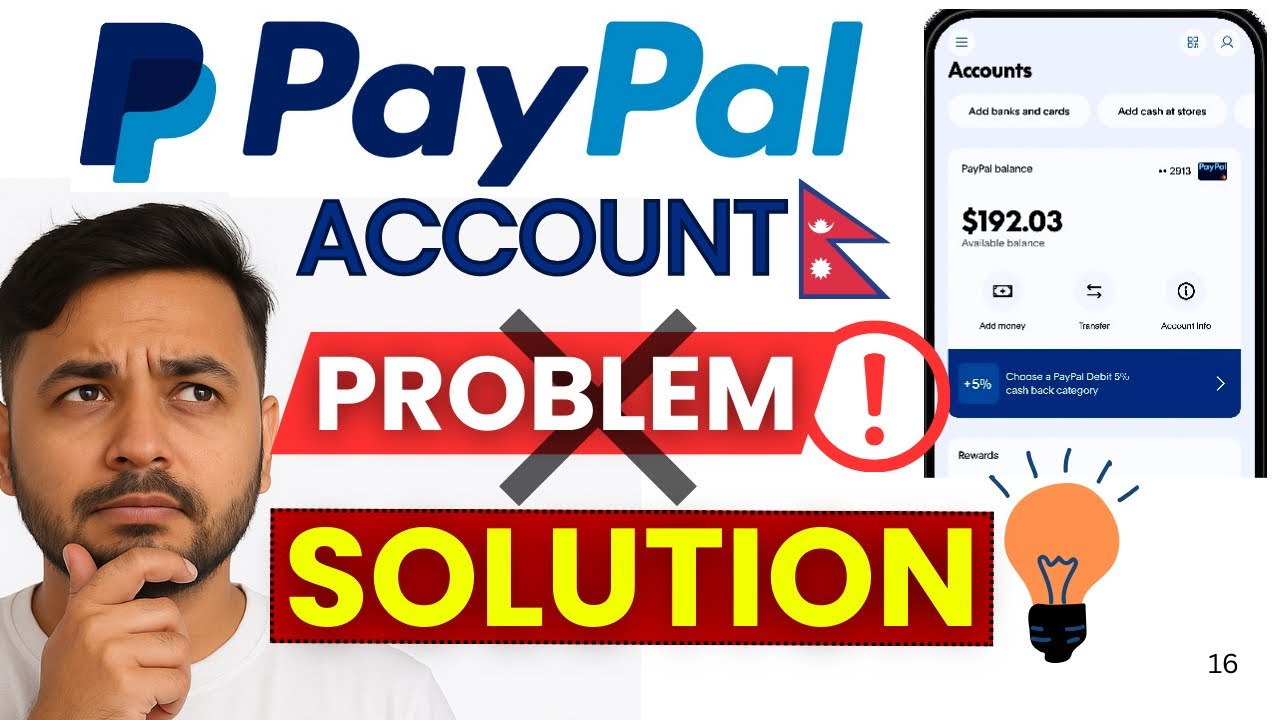 PayPal Account Problem & Solution in Nepal | Solve PayPal id Problem | Why PayPal is Not Working ?