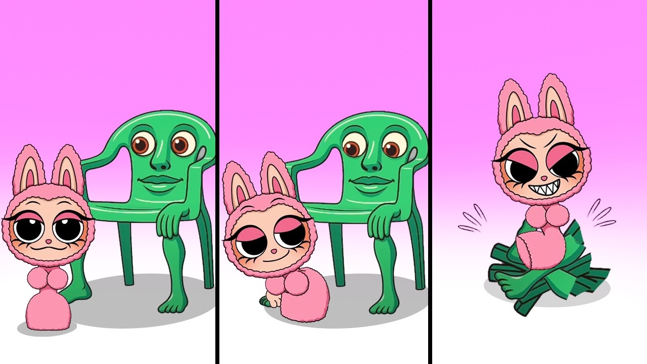 Hungry Worm Kisses Hungry Snake! in New SUS Incredibox Sprunki: From Phase 1 to Phase 3