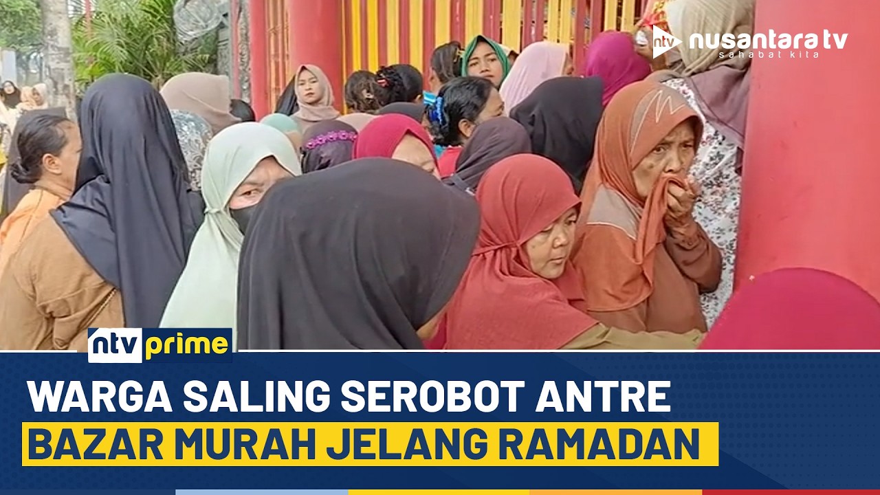 [LIVE] Warga Saling Serobot Antre Bazar Murah Jelang Ramadan | NTV PRIME