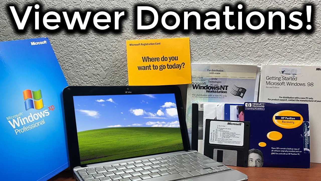 Windows XP Netbook and a Ton of Software! - Viewer Donations