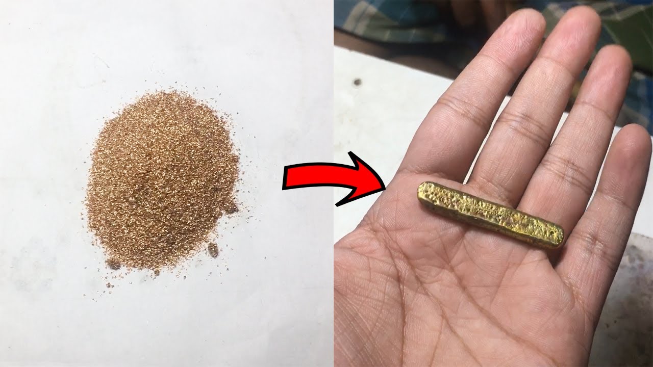 Melt Gold Powder/Dust without any Loss | How to | Jewellery Making