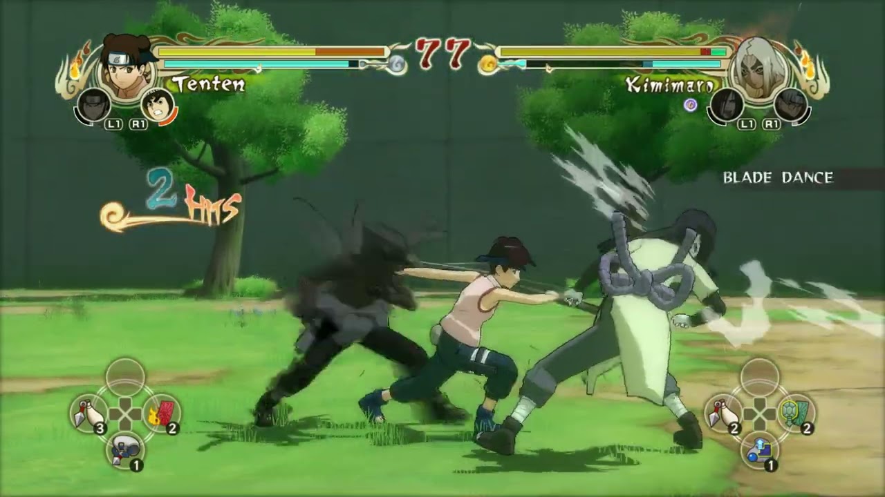 Tenten vs Kimimaro (Curse Mark) - Naruto Ultimate Ninja Storm
