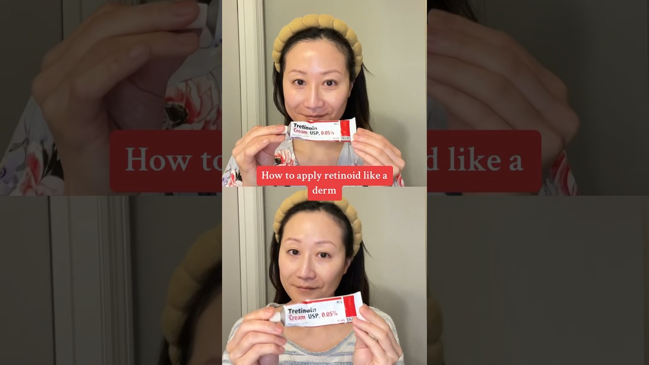 How to apply #tretinoin #dermatologist approved #skincareroutine  #retinol #skincaretips #shorts