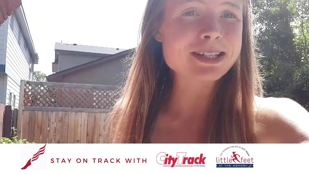 Three Time NCAA Champ Allie Ostrander Is Ready To Show City Track & Little Feet A Fun Workout!