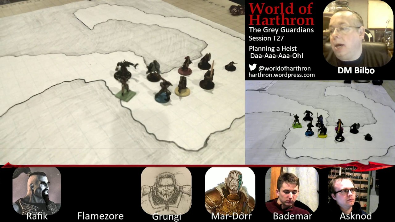 World of Harthron - T27 Grey Guardians - Planning the Diamond Heist Safe In The Clouds