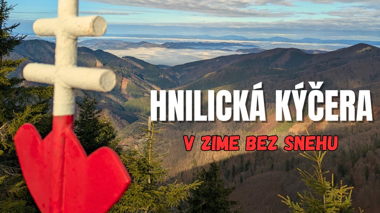 Hnilická Kýčera v zime takmer bez snehu