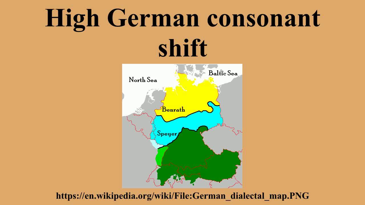 High German consonant shift
