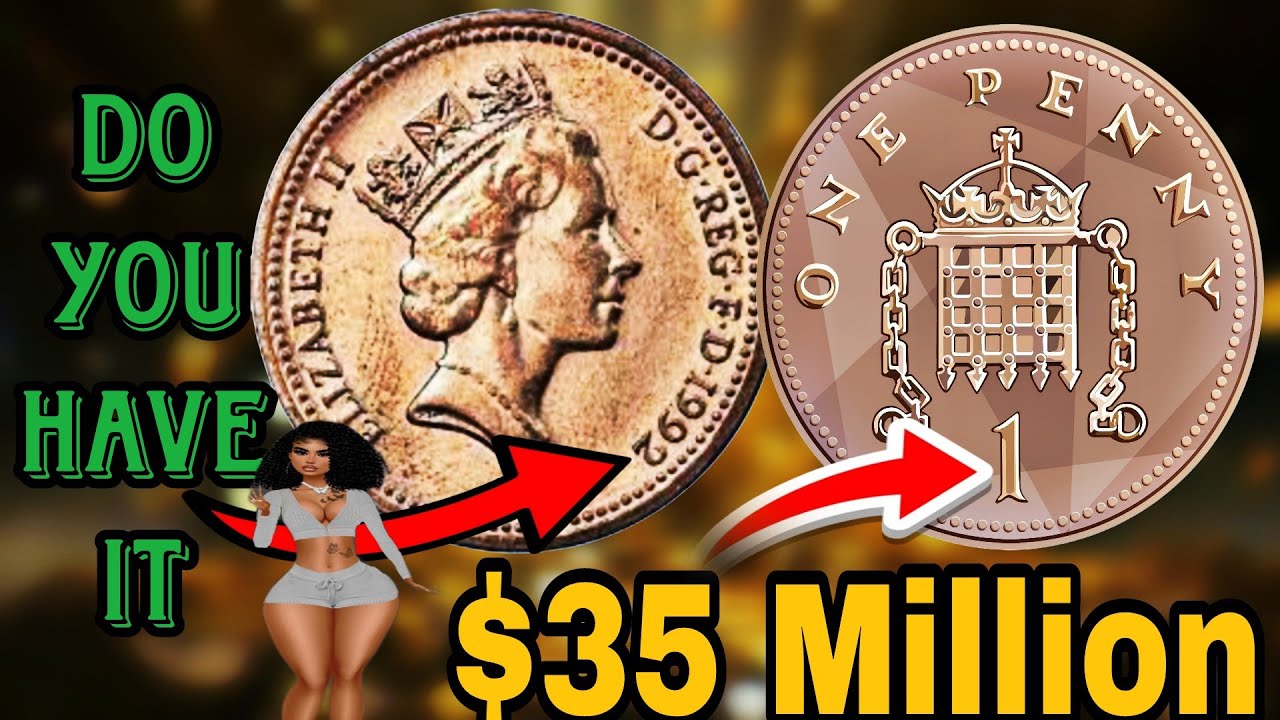 Uk 1 new penny 1983 most Valuable uk one Penny 1983 coins worth lock of money ! Coins warth money $'