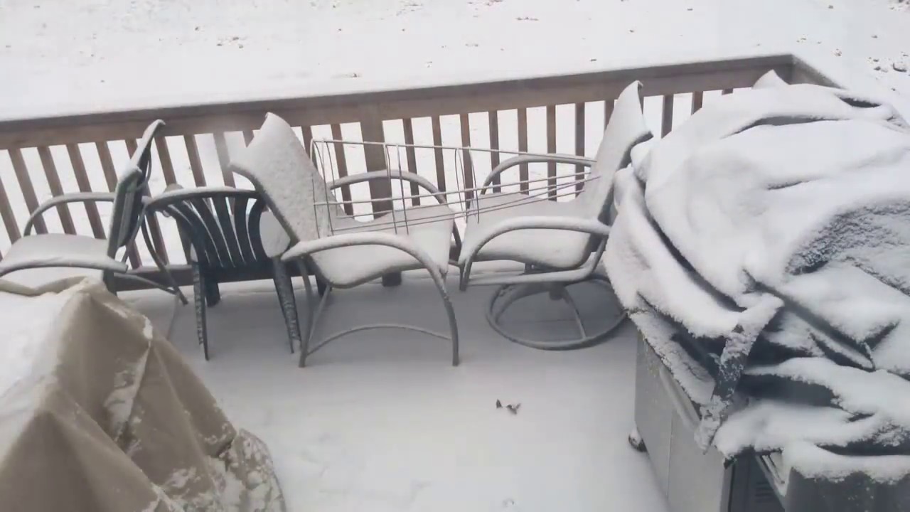 18 INCHES OF SNOW! | TIMELAPSE OF SNOW BUILDING UP |