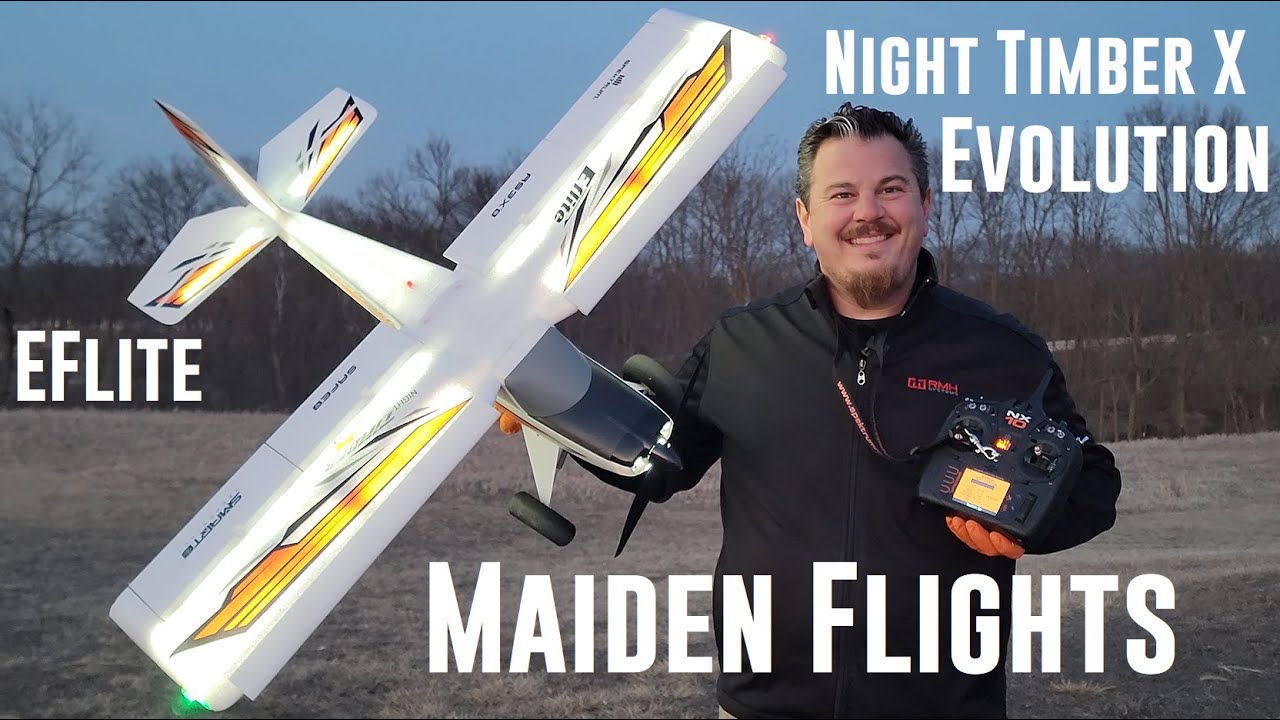 E-flite - Night Timber X Evolution - 1.2m - 2X Maiden Flights