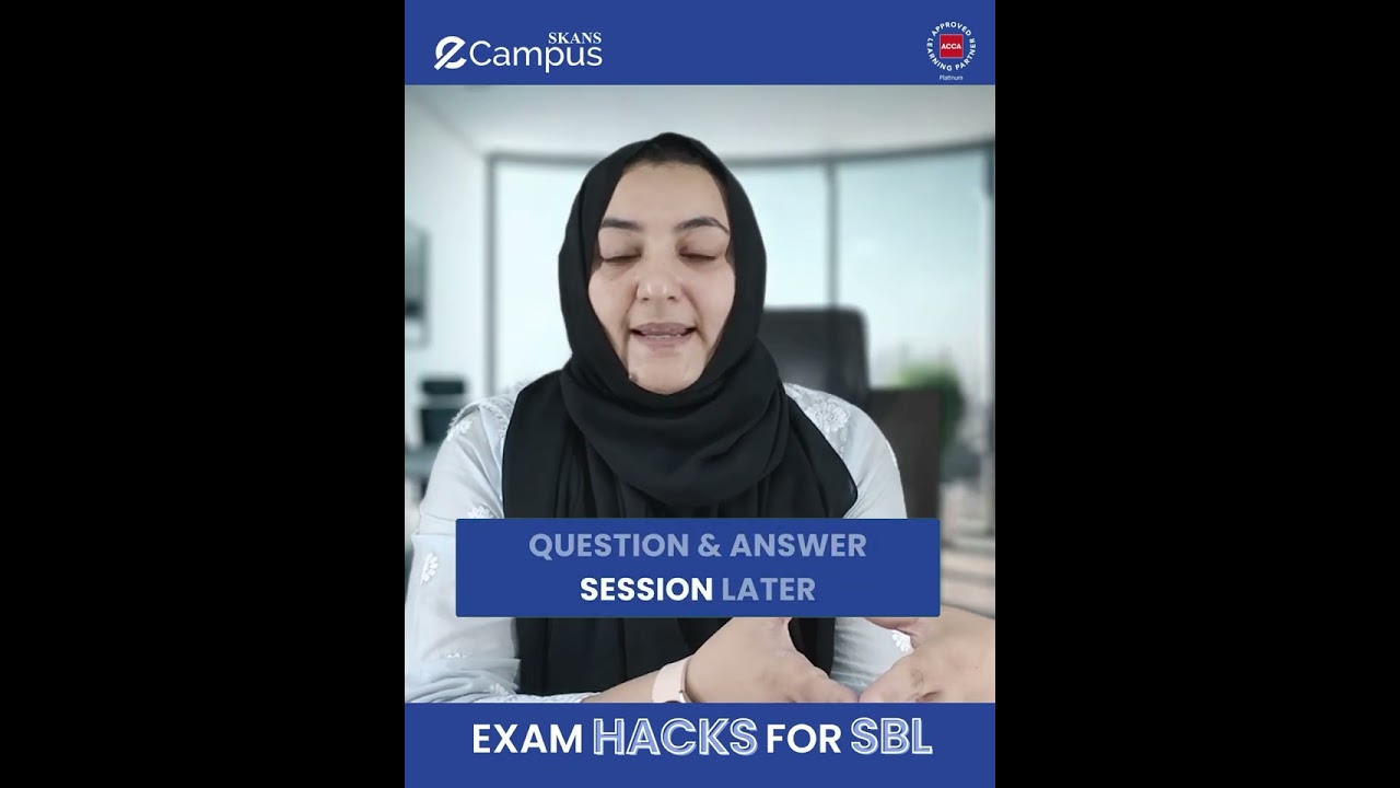 ACCA JUNE EXAM HACKS FOR SBL