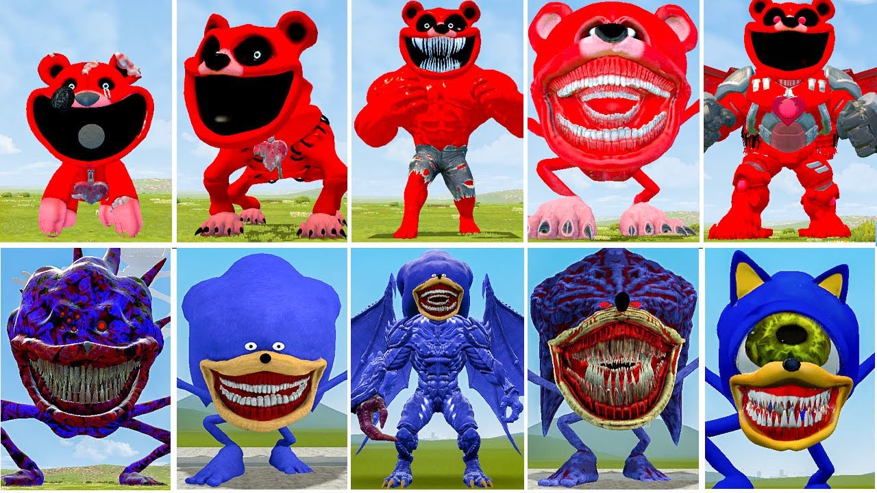 ALL NEW POPPY PLAYTIME3 VS BOBBY GOLEM VS ALL NEW SONIC BLUE VS SONIC TAPES5 in GARRY'S MOD!!!!