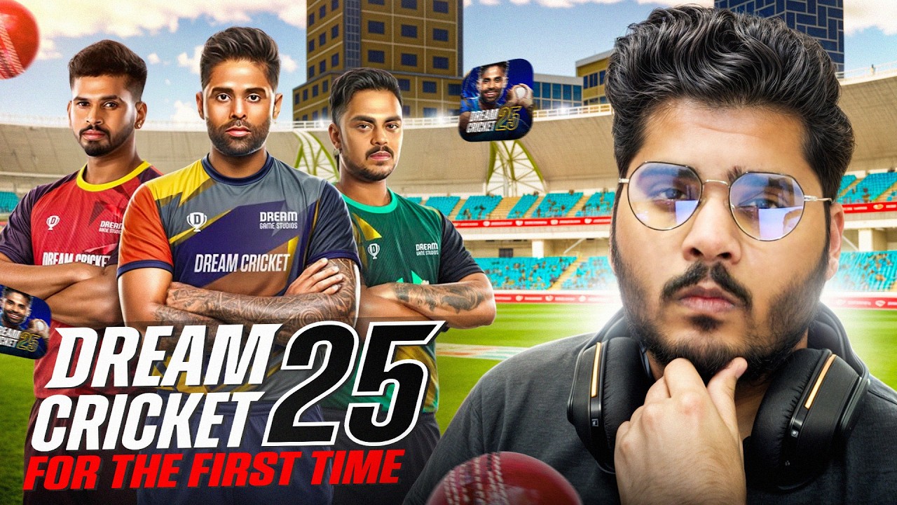 Ultra-High Graphics *NEW* Mobile Cricket Game! Playing DREAM CRICKET 25 For the First Time!
