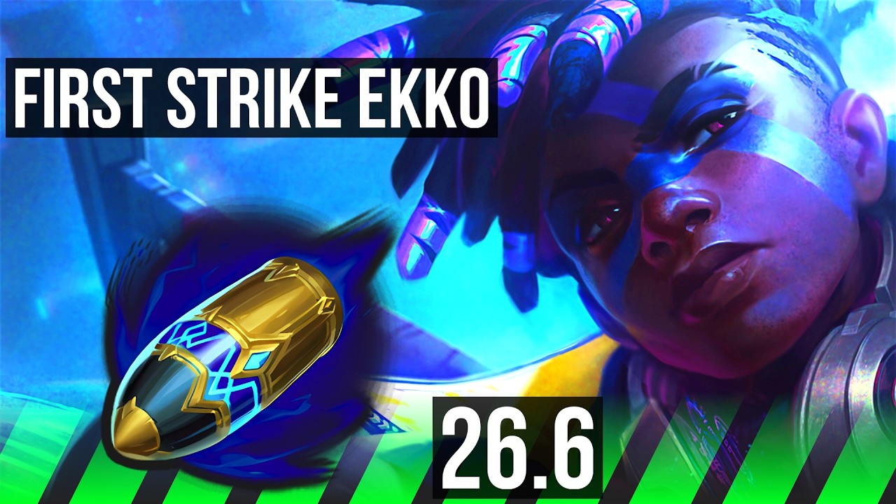 EKKO vs JAYCE (JGL) | First Strike, 43K damage | KR Master | 26.6