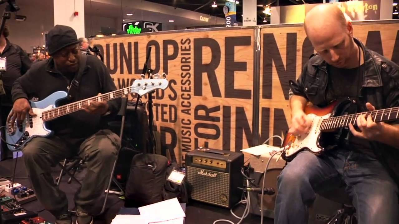 Live From NAMM 2013: Oz Noy & Darryl Jones At The Dunlop Booth