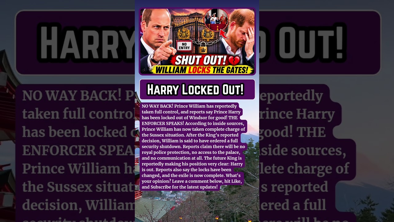 ROYAL SHOCK: Prince William Reportedly Shuts Harry Out in Dramatic New Move