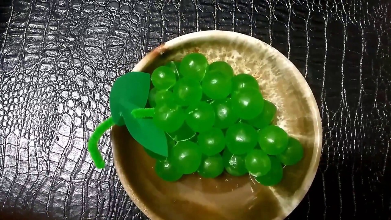 DIY- Making Grapes from Soap- Sabundan Üzüm Yapımı