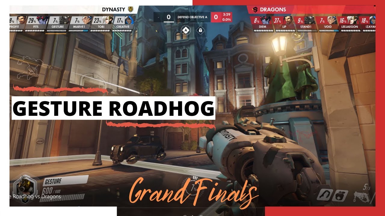 GESTURE ROADHOG POV Losers Final | Seoul Dynasty vs Shanghai Dragons | OWL Season 2020 Grand Finals
