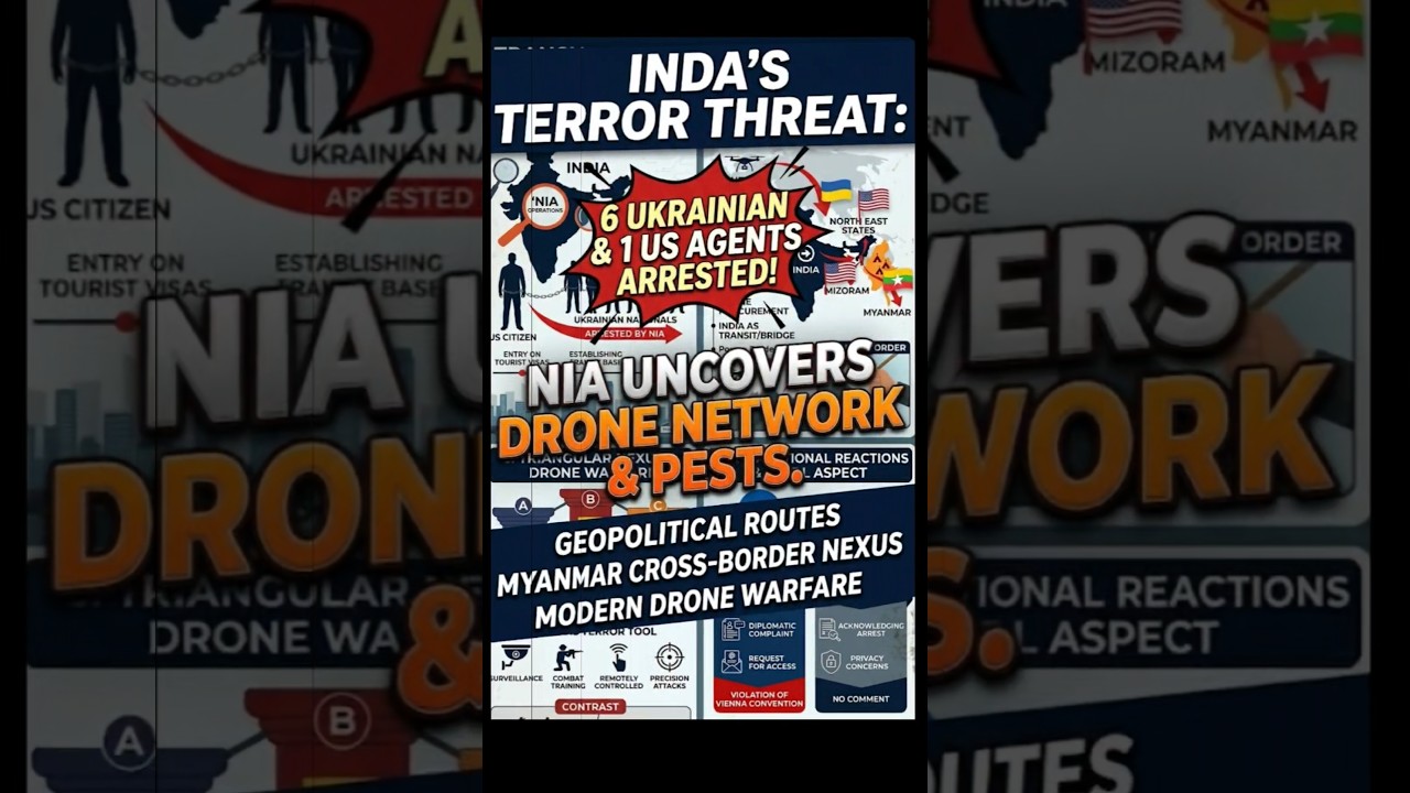 NIA Arrests 6 Ukrainians & 1 US Citizen in India! Terror Plot Uncovered 🚨🚁